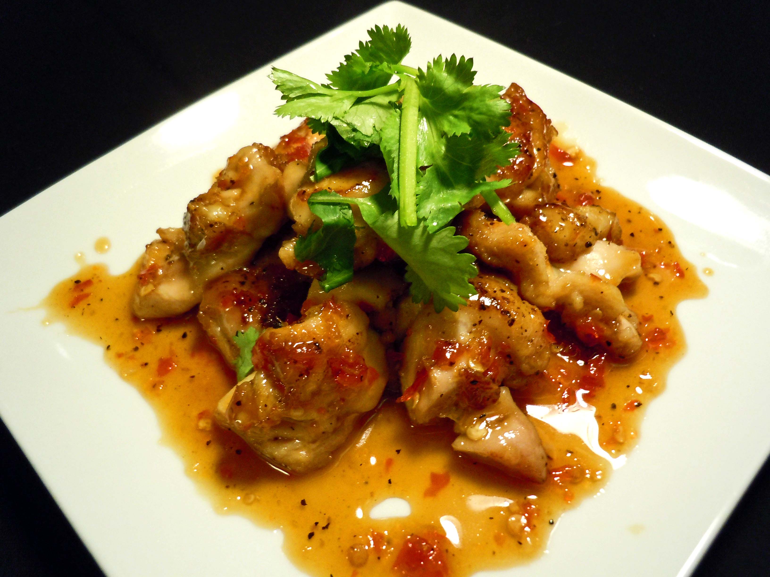 チキンのスウィートチリ炒め